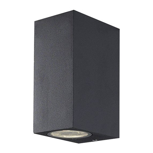 Carrol - Applique murale Up & Down 93x68x150 max 2x11W gris foncé