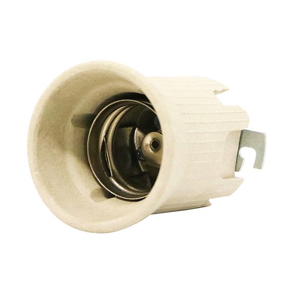 Douille E40 Ceram.Etr. Frein Anti-Vibra.