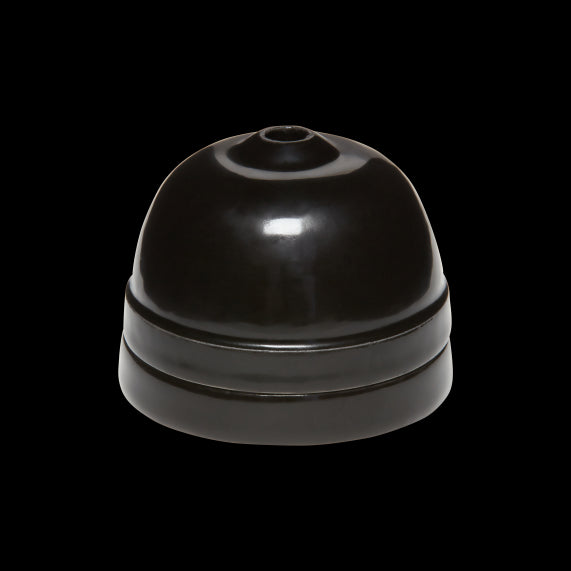 Rosace porcelaine ø68mm noir