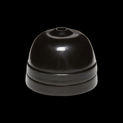 Rosace porcelaine ø68mm noir