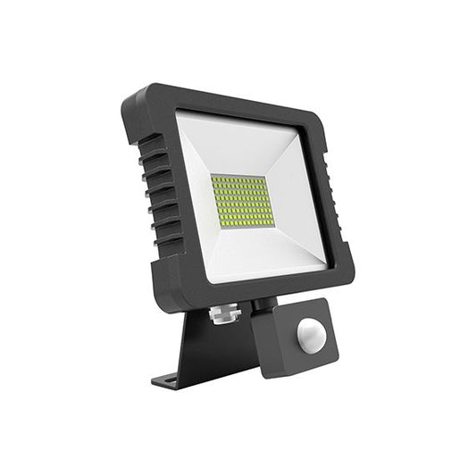 FS Yonna - Projecteur LED IP 65 118x167.5x27.5 10W 3000K 720lm 110° noir PIR