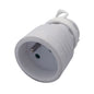 Fiche Femelle Bipolaire+terre 16A Blanche