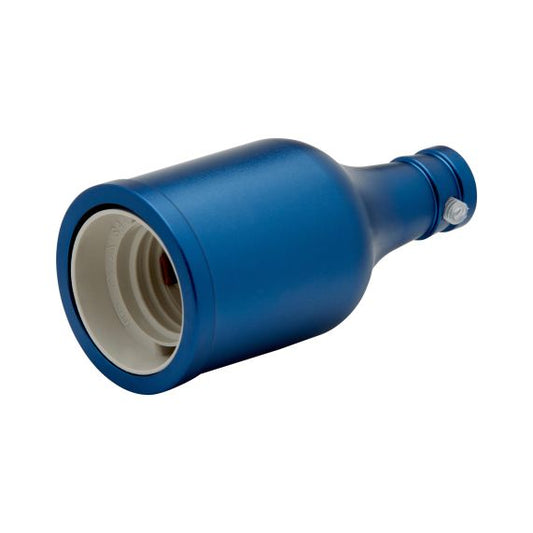 Douille Bouteille Acier E27 Bleu Electrique