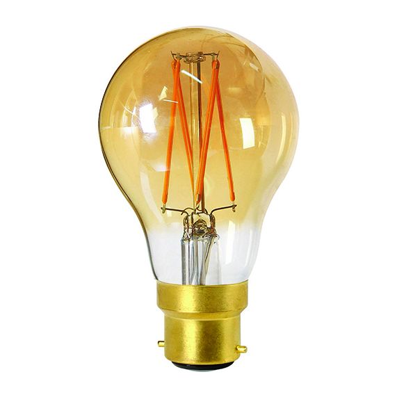 FS Standard A60 Filament LED 8W B22 2200K 600Lm Dim. Amb.