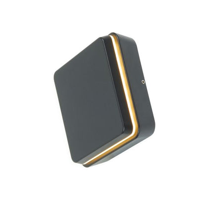 Elypte - Eclairage résidentiel 12,5W 3000K 600lm 140x140x48mm CLI IP54 carré Dark Black