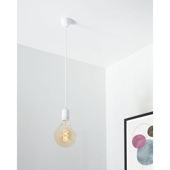 Rosace porcelaine ø68mm blanc