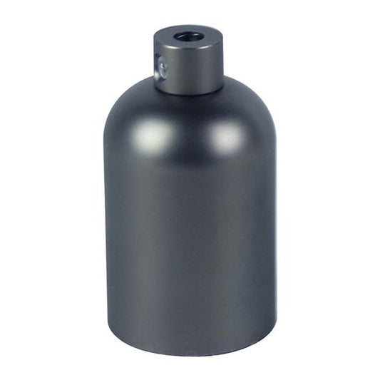 Douille E27 aluminium ø42mm H.62mm gris foncé