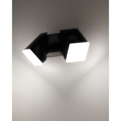 Elypte - Eclairage résidentiel 12,5W 3000K 700lm 65x91x220mm CLI IP54 carré Anthracite