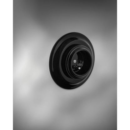 RETRO-INDUS socket porcelain black