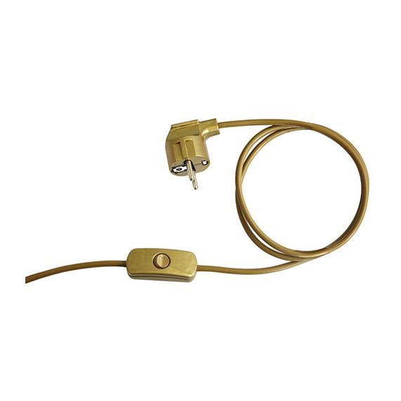 Cordon 3X0.75 L.2M Or F.Euro Schuko