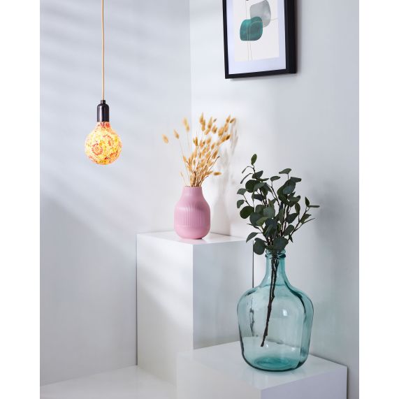 Ampoule MOZAIC florale G125-filament Led-4W-E27-2100K-Dim G