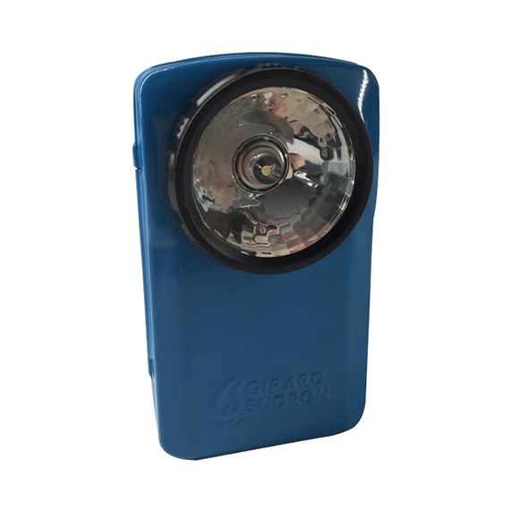 Lampe de poche LED métal bleu