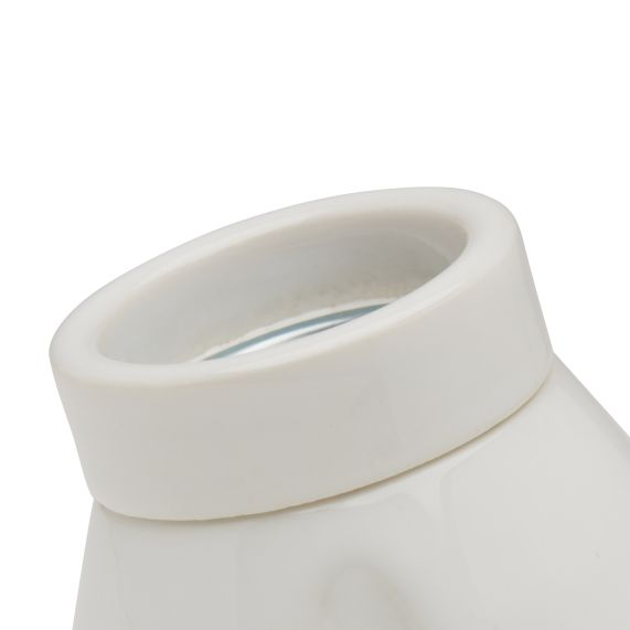 Applique porcelaine E27 conique incliné blanc