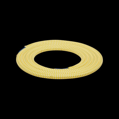 Cable rond jaune blanc 2 mètres 2 x 0,75mm2