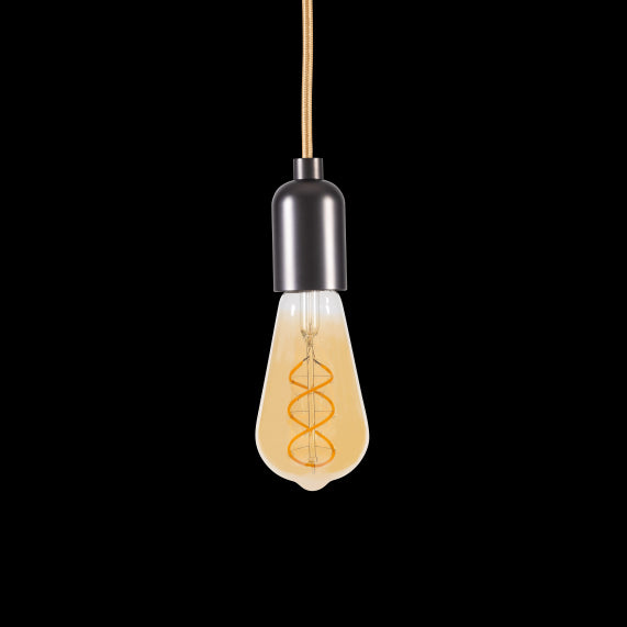 Edison Filament LED Torsadée 5W 300lm E27 2000K Non Dim Ambrée