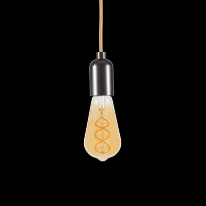 Edison Filament LED Torsadée 5W 300lm E27 2000K Non Dim Ambrée