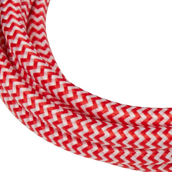 Cable rond rouge blanc 2 mètres 2 x 0,75mm2