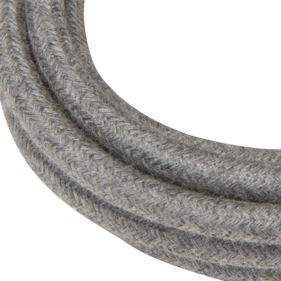 Cable rond chiné Gris 2 mètres 2 x 0,75mm2