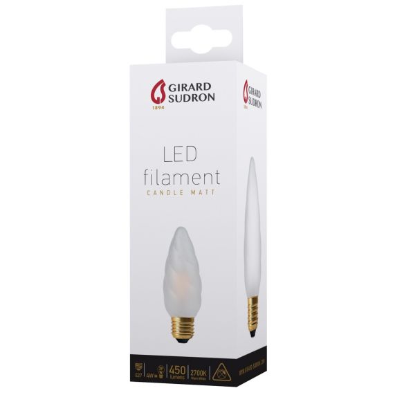 Flamme F15 Filament LED 4W E27 2700K 450Lm Sat. 3125467131962