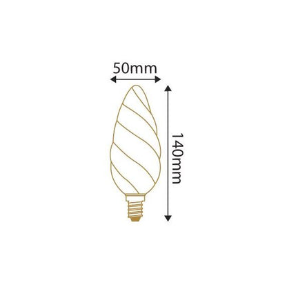 Flamme F15 Filament LED 4W E14 2700K 300Lm Dim. Sat. 3125467132020