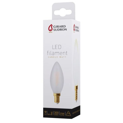*Flamme C35 Filament LED 4W E14 2700K 300Lm Dim. Mat.