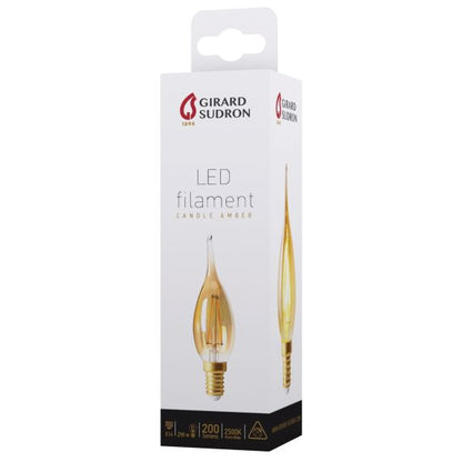 Flamme GS4 Filament LED 2W E14 2500K 200Lm Amb.