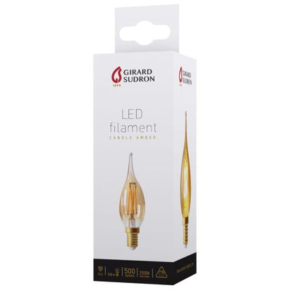 Flamme GS4 Filament LED 5W E14 2500K 500Lm Amb.