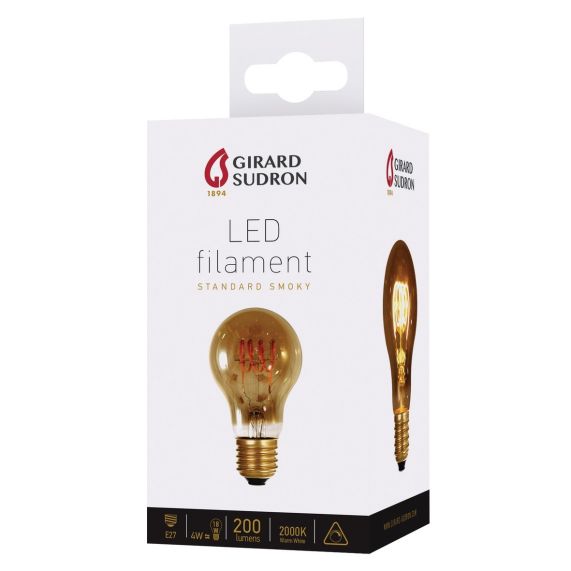 Standard E27 "4 loops" 4W Smoky