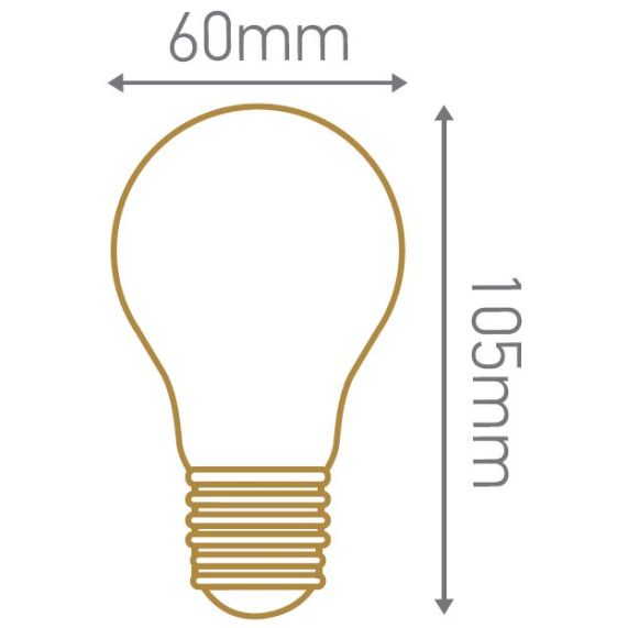 Standard E27 "4 loops" 4W Smoky