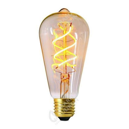 Edison Filament LED TWISTED 4W E27 2200K 240lm  Dim. Cl.