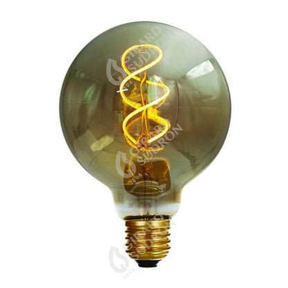 Globe G95 Filament LED TWISTED 4W E27 2000K 160Lm Dim. Smoky