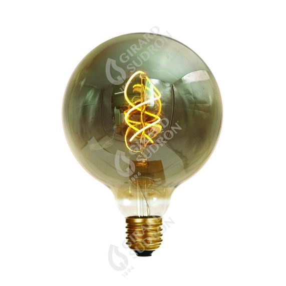 Globe G125 Filament LED TWISTED 4W E27 2000K 160Lm Dim. Smoky