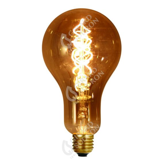 Ampoule Géante Filament LED TWISTED 180mm 4W E27 2000K 160Lm Dim. Smoky