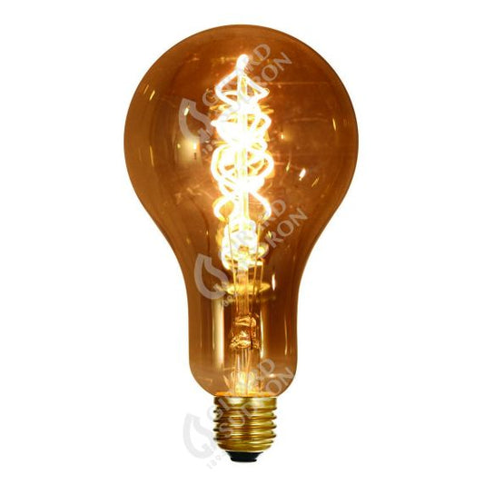 Ampoule Géante Filament LED TWISTED 180mm 4W E27 2000K 160Lm Dim. Smoky