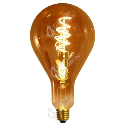 Ampoule Géante Filament LED TWISTED 240mm 4W E27 2000K 160Lm Dim. Smoky