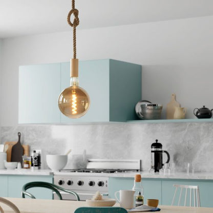 Globe G200 Filament LED TWISTED 6W E27 2000K 240Lm Dim. Smoky