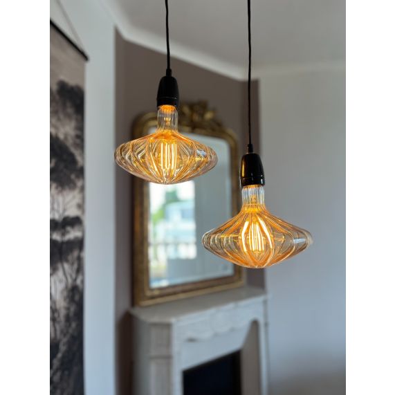 Lampe ART DECO Filament Led 6W E27 2000K 480lm Dim. Amb.