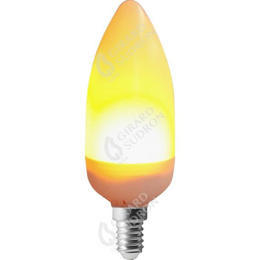 Flamme C37 LED Effet Flamme 2,8W à 4,5W E14 1300K - 3 Modes 3125467169972