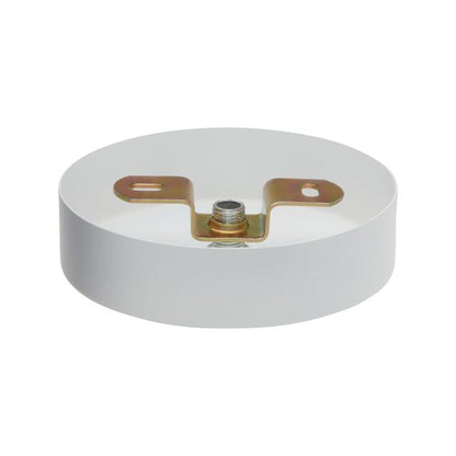 Plafonnier Acier D.100mm Blanc + Arrêt Pour Câble D.6mm