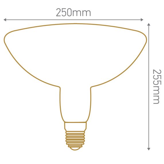 Ampoule géante Ring design by Fabrice Peltier filament LED 4W E27 2000K 280Lm dim Amb.