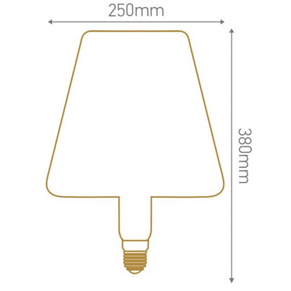 Ampoule géante Pyramid design by Fabrice Peltier filament LED 4W E27 2000K 400Lm dim Amb.
