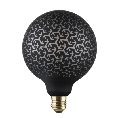 Globe G125 E27 Noire Grecque Graphique 6W 120lm 1800K dim