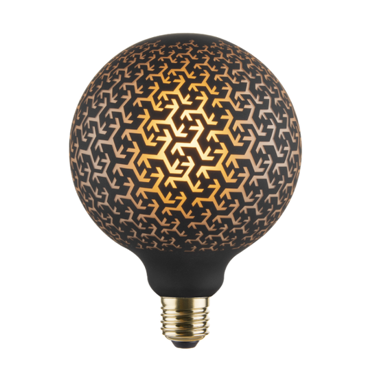 Globe G125 E27 Noire Grecque Graphique 6W 120lm 1800K dim