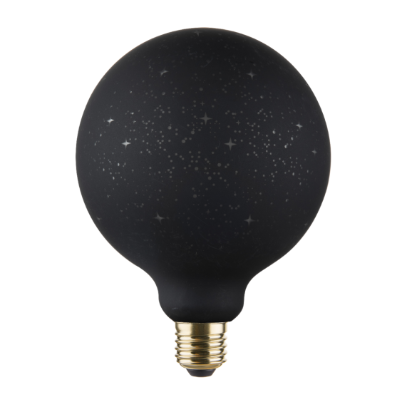 Globe G125 E27 Noire Constellation Graphique 6W 50lm 1800K dim