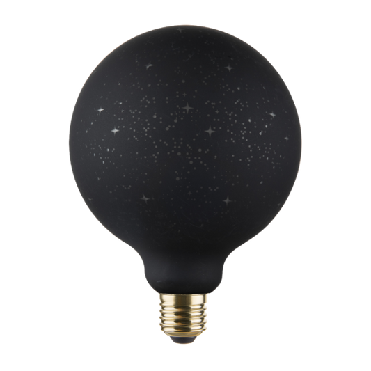 Globe G125 E27 Noire Constellation Graphique 6W 50lm 1800K dim