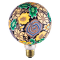 Globe G125 E27 Bleu/orange Bresilienne imprimé floral 4W 470lm 2700K dim