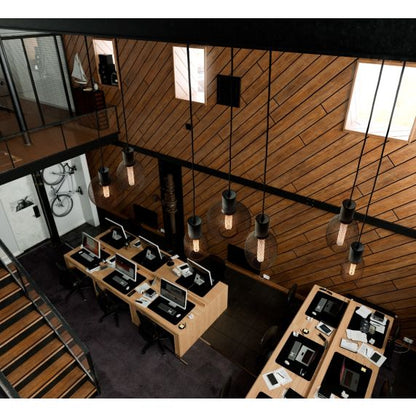 Ampoule E27 Noire Grillage Résille 3,5W 100lm 1800K dim