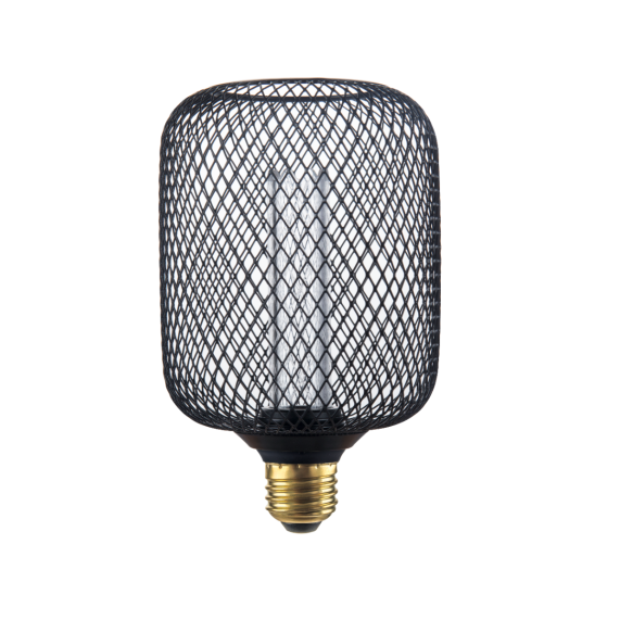Ampoule E27 Noire Grillage Résille 3,5W 100lm 1800K dim