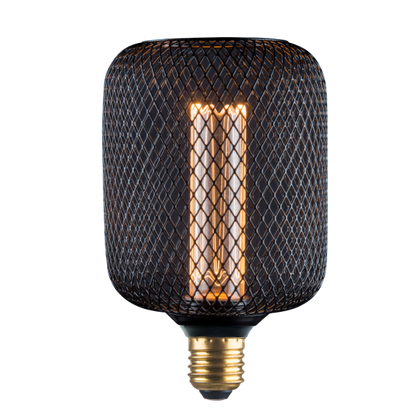 Ampoule E27 Noire Grillage Résille 3,5W 100lm 1800K dim