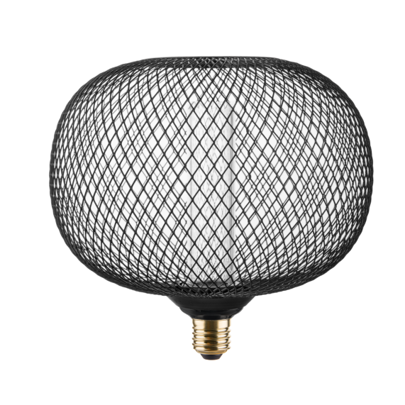 Ampoule E27 Noire Grillage Résille 3,5W 100lm 1800K dim